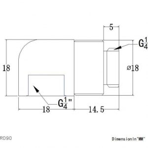bykski g14 male to female 90 degree rotary elbow fitting black b rd90 x 741716
